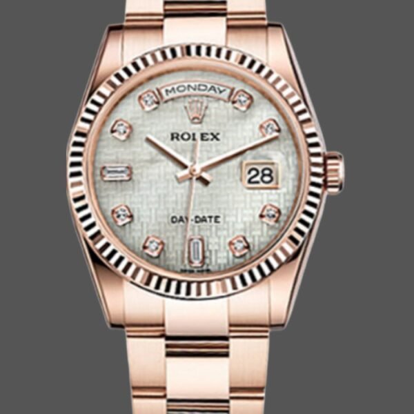 Rolex Day-Date 118235 Mother of Pearl White Dial 36mm Unisex Replica Watch