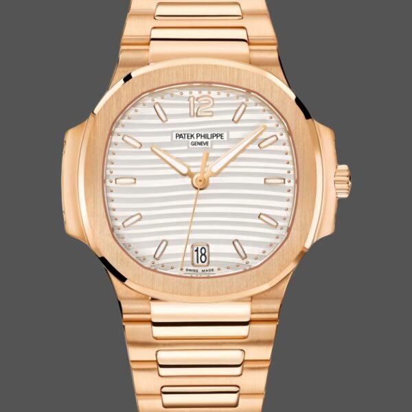Patek Philippe Nautilus Ladies Rose Gold & Yellow Gold Silver Dial 7118 1R 001 35.2mm