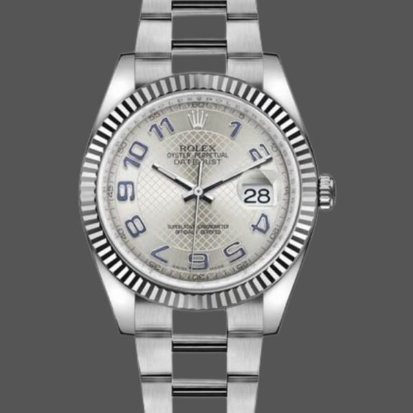 Rolex Datejust 116234 Silver Dial Fluted Bezel 36mm Unisex Replica Watch