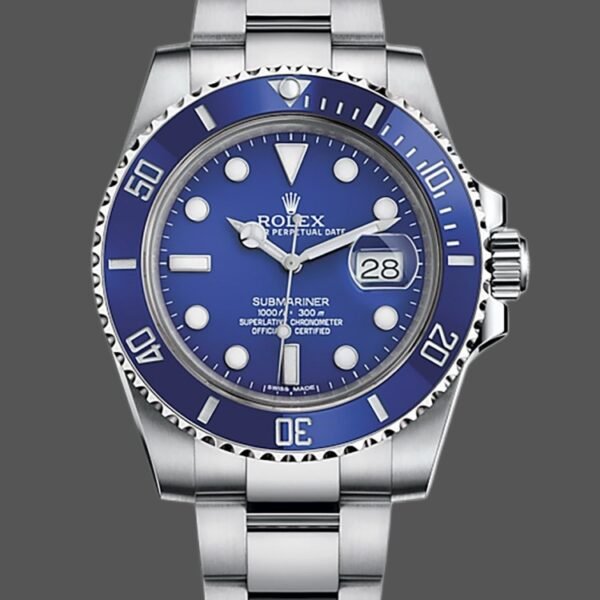 Rolex Submariner 116619LB White Gold Blue Dial 40mm Mens Replica Watch