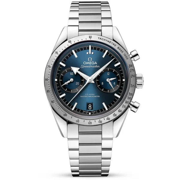 OMEGA Speedmaster '57 40.5mm Blue Dial Chronograph Bracelet Watch