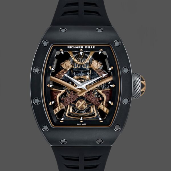 Richard Mille RM47 Edition Tourbillon Skeleton Black Ceramic Casing Watch