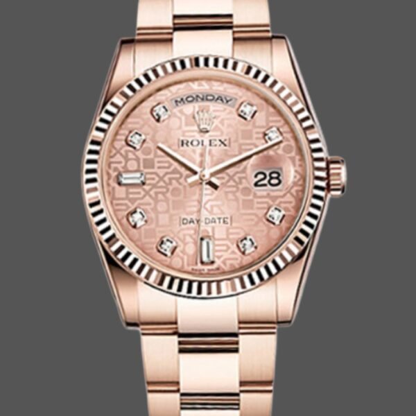 Rolex Day-Date 118235 Pink Jubilee dial 36mm Lady Replica Watch