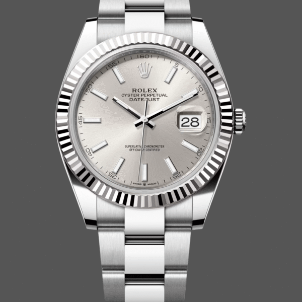 Rolex Datejust 126334 0003 Fluted Bezel Silver Dial 41MM Mens Replica Watch