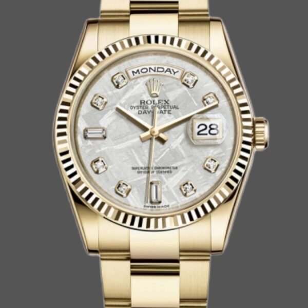 Rolex Day-Date 118238 Diamond Meteorite Dial 36mm Unisex Replica Watch