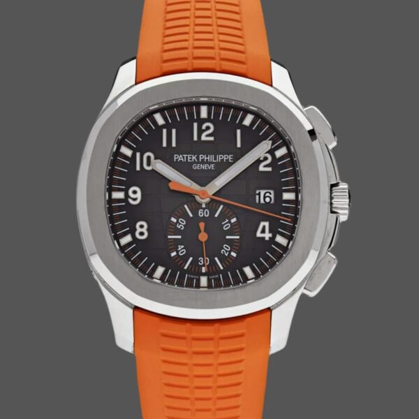 Replica Patek Philippe Aquanaut 5968A 001 Chronograph Orange Rubber 42mm