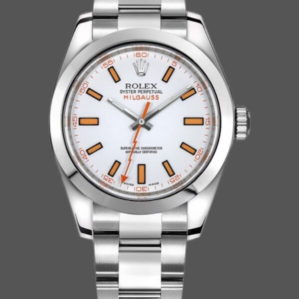 Rolex Milgauss 116400 Automatic White Dial 40mm Mens Replica Watch