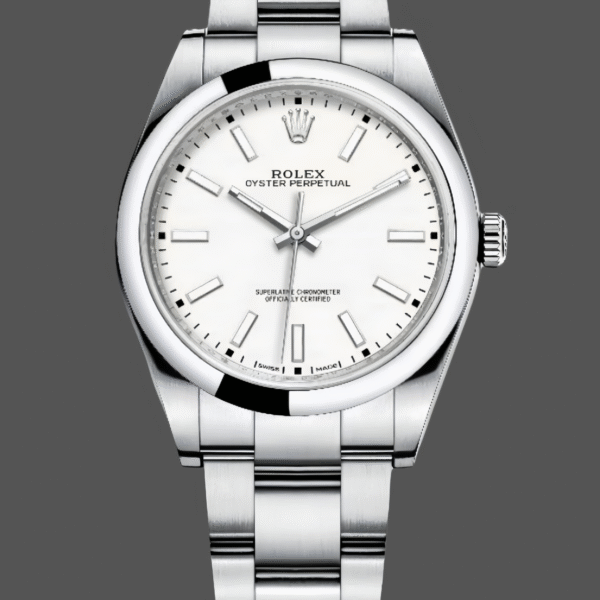 Rolex Oyster Perpetual 114300 White Dial 39mm Mens Replica Watch