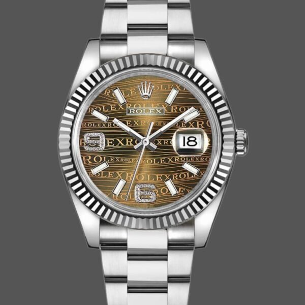 Rolex Datejust 116234 Waves Bronze Diamond Dial 36mm Unisex Replica Watch