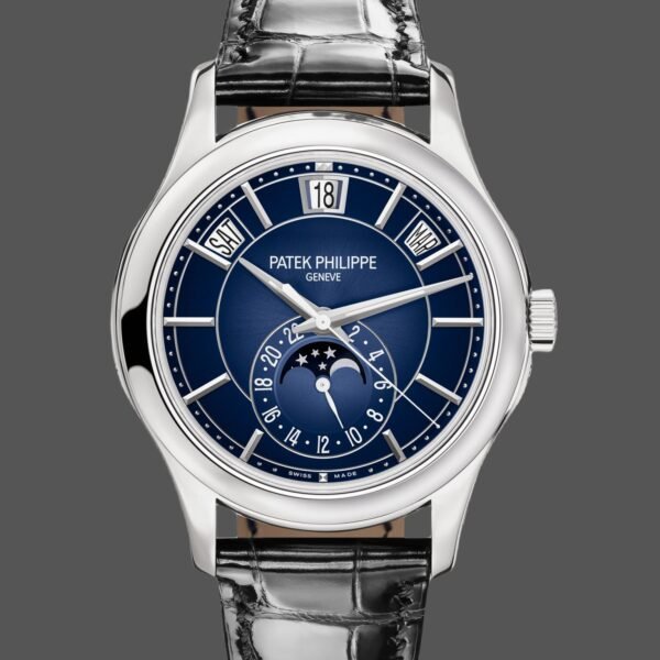 Replica Patek Philippe Complications Annual Calendar White Gold 5205G 013 40mm Mens Watch