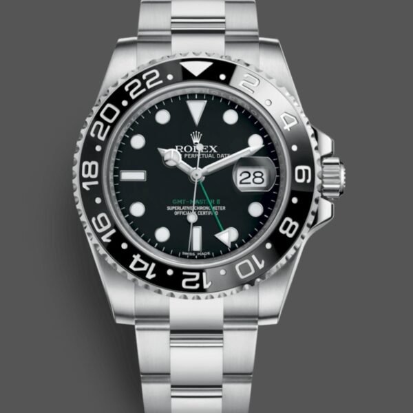 Rolex GMT-Master II 116710LN Black Dial Stainless steel case 40mm Mens Replica Watch