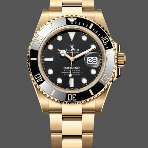 Rolex Submariner 126618LN Yellow Gold Black Dial 41mm Mens Replica Watch