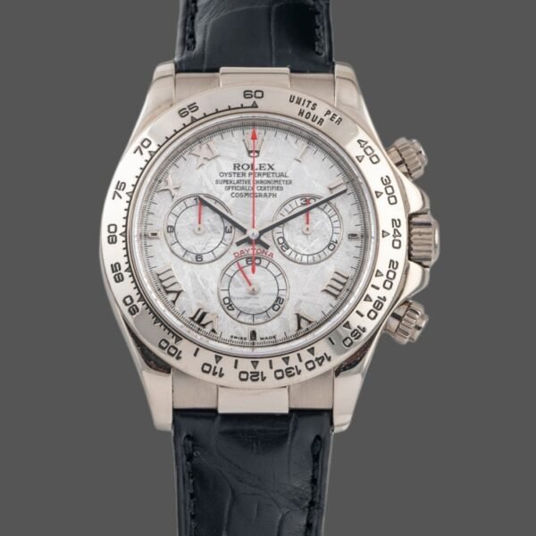 Rolex Daytona 116519 Meteorite Dial Leather strap 40mm Mens Replica Watch