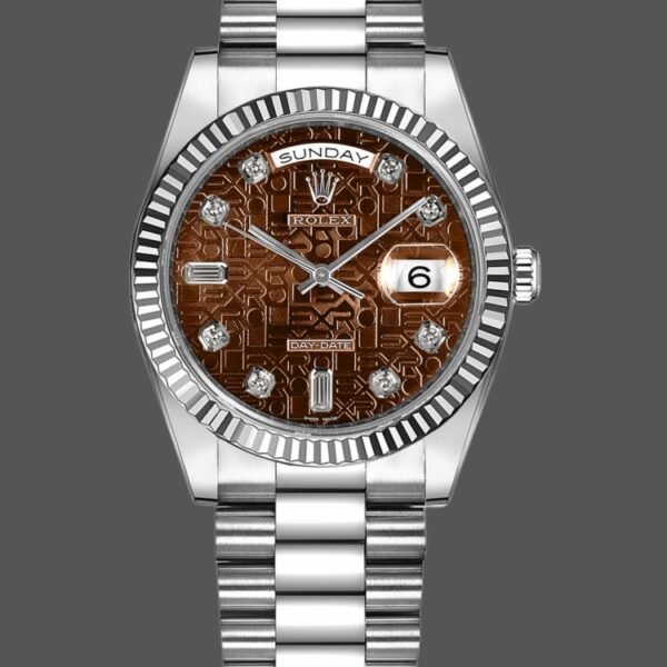 Rolex Day-Date 118239 Jubilee Chocolate Brown Dial 36mm Unisex Replica Watch
