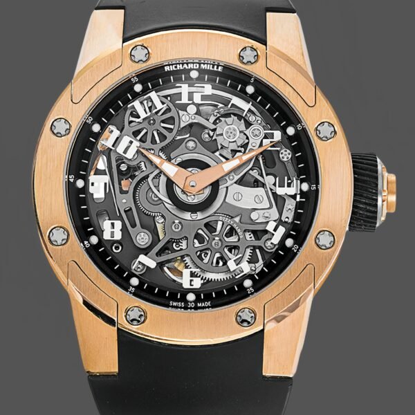 Richard Mille RM 63 01 Automatic Winding Dizzy Hands Rose Gold Watch