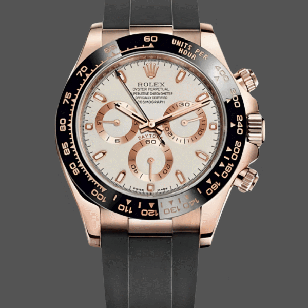 Rolex Cosmograph Daytona 116515LN Everose Gold Ivory Dial 40mm Mens Replica Watch