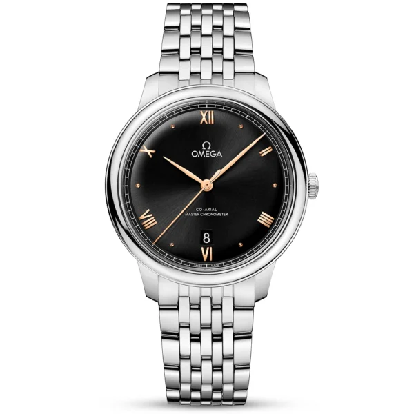 OMEGA De Ville Prestige 40mm Black/Rose Dial Men's Automatic Bracelet Watch