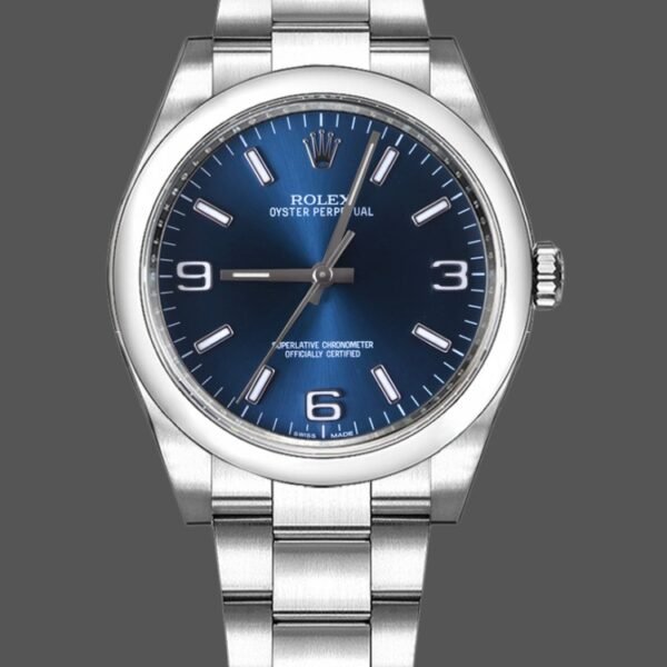 Rolex Oyster Perpetual 116000 Blue Dial 36mm Automatic Unisex Replica Watch