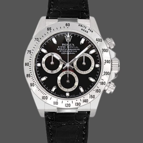 Rolex Daytona 116519 White Gold Black Dial 40mm Mens Replica Watch