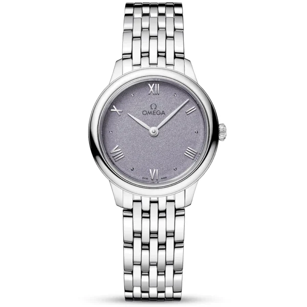 OMEGA De Ville Prestige 27.5mm Lavender Dial Ladies Bracelet Watch