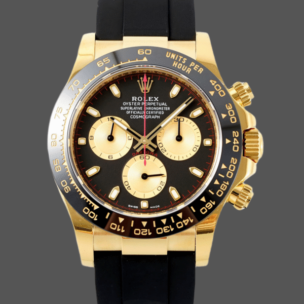 Rolex Daytona 116518LN Black Dial Rubber strap 40mm Mens Replica Watch