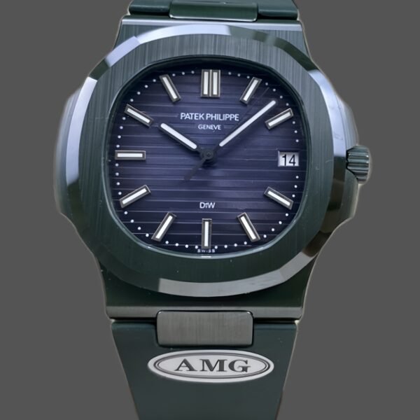 Patek Philippe Nautilus Green Rubber Blue Dial 5711 40MM Watch