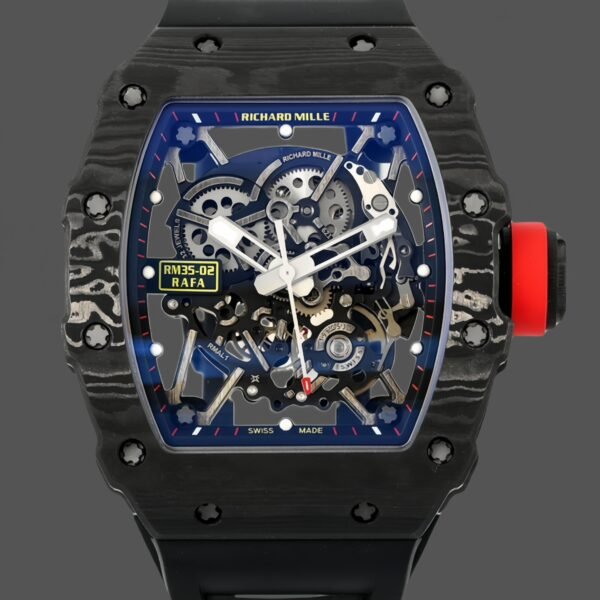 Richard Mille Rafael Nadal NTPT Carbon RM Black Rubber Strap RM035-02