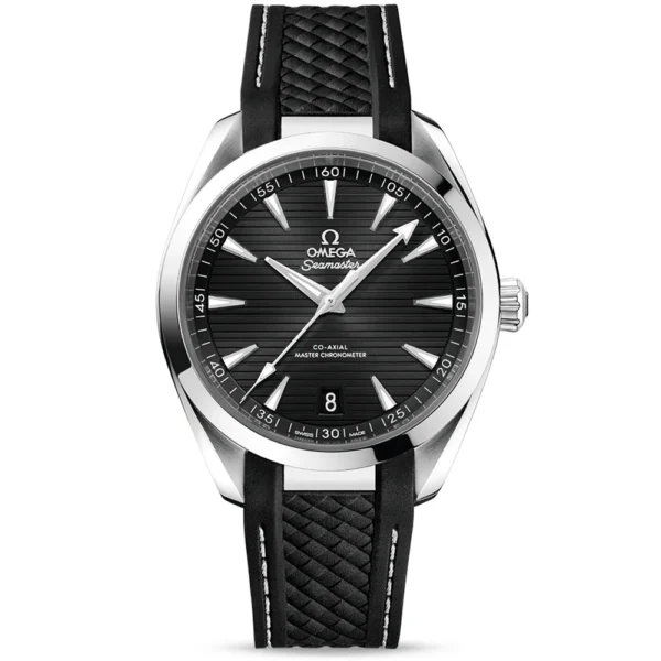 OMEGA Seamaster Aqua Terra 41mm Black Dial Men's Rubber Strap Watch