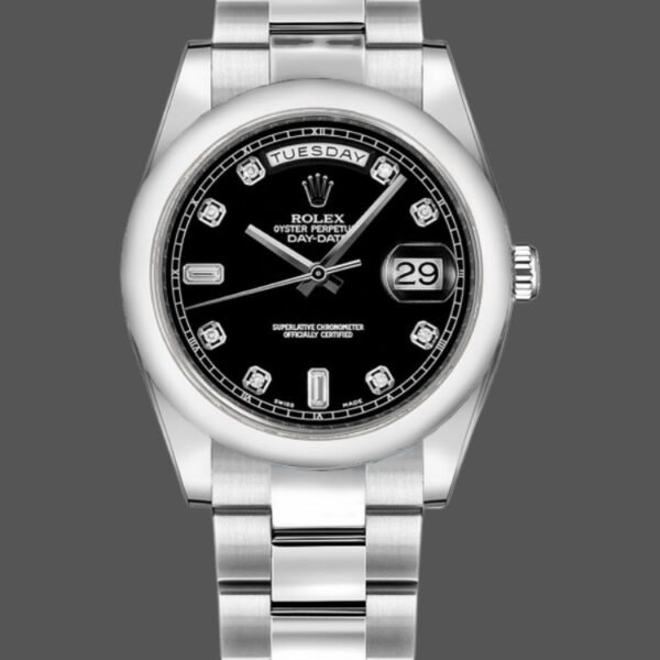 Rolex Day-Date 118209 Black dial 36mm Unisex Replica Watch