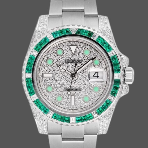 Rolex Submariner Date 116610LN Custom Diamond Stainless Steel 40MM Mens Replica Watch