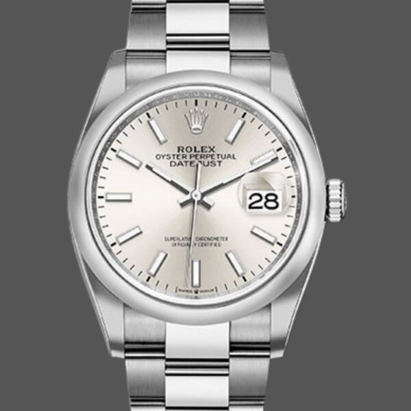 Rolex Datejust 126200 Stainless Steel Silver Index Dial 36MM Unisex Replica Watch