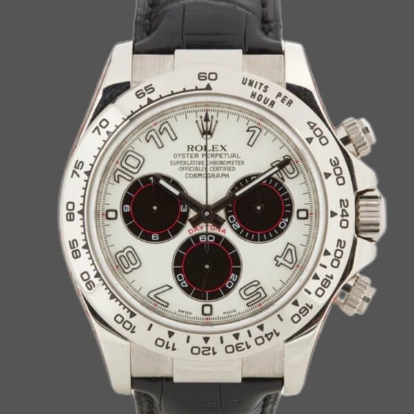 Rolex Daytona 116519 White Dial Black Eyes 40mm Mens Replica Watch