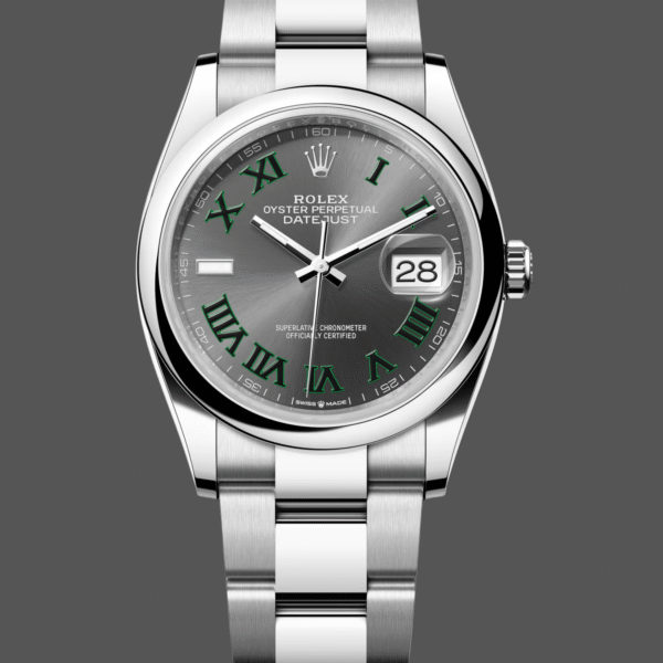 Rolex Datejust 126200 Stainless Steel Grey Wimbledon dial 36MM Unisex Replica Watch